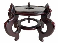 Vintage Chinese Wooden Rose Wood Small Shelf Shelving Wall Stand Display Plinth Prop Tabouret Sellette circa 1970-1980's / EVE