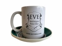 Alternative view of Vintage Chinese Ceramic Saucer Dish Spinning Top Decor Serving Fruit Bowl Table Wall Hanging Asian Decor Tableware China c1940's / EVE