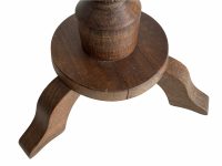 Alternative view of Vintage French Barley Twist Style Spiral Circular Side Table Compact Stand Display Plant Pot Plinth Tall Twisty Heavy c1960-70's / EVE