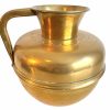 Vintage Brass Vase Pot Villedieu Metal Large Handled Jug Pitcher Vessel Holder Interior Design Traditional Decor Display c1950-60's / EVE