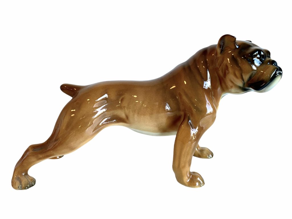 Vintage Italian English French Bulldog Dog Ceramic Dogs Decorative Ornament Figurine Display circa 1960-70’s / EVE