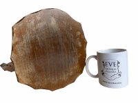 Alternative view of Vintage French Traditional Small Wooden Brown Wood Small Stand Display Plinth Plant Pot Tabouret Three Legs Tripod c1960-70's / EVE