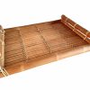 Vintage Asian Thai woven bamboo wickerwork serving tray dish platter stand trivet table protector circa 1970-80's / EVE