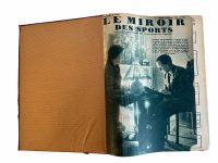 Alternative view of Vintage French Le Miroir Des Sports Magazine Binder Bound Journal 1938 Collection Book Sport Memorabilia Collector Rare circa 1938 / EVE