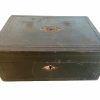 Antique French Wooden Jewellery Jewelry Trinket Storage Box Container Chest Dressing Table Worn Treasure Hidey Hole circa 1910-20's / EVE