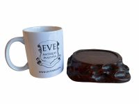 Alternative view of Vintage Japanese Wooden Stand Display Plinth Vase Ornament Circular Base Decor Trivet Placemat Table Protector Asian Box Wood c1940's / EVE