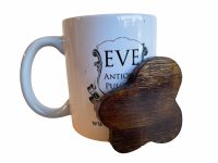 Alternative view of Vintage Chinese Wooden Stand Display Plinth Vase Ornament Circular Base Decor Trivet Placemat Table Protector Asian Box Wood c1970's / EVE