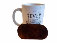 Alternative view of Vintage Chinese Wooden Stand Display Plinth Vase Ornament Circular Base Decor Trivet Placemat Table Protector Asian Box Wood c1970's / EVE