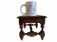 Alternative view of Antique French Wooden Brown Natural Wood Home Made Small Stool Bench Chair Stand Display Rest Plinth Seating Tabouret c1900-1910's / EVE