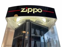Alternative view of Vintage French Zippo Lighter Lit Shop Revolving Display Sign retro bar cafe promotional commercial display decor France c1990-2000s / EVE