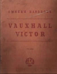 Vauxhall Victor Series 2 Owner’s Handbook / Car Manual – Issued January 1960 – Includes Wiring Diagram & Radio Handbook / EVE