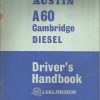 Austin A60 Cambridge Diesel Owner's Handbook / Car Manual / EVE