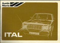 Austin Morris Ital Owner's Handbook / Car Manual - Issued 1981 / EVE