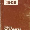 Triumph Dolomite 1300 1500 Owner's Handbook / Car Manual - Ed 7 Issued 1976 / EVE