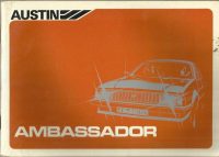 Austin Ambassador Owner's Handbook / Car Manual - Issued 1981 / EVE