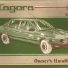 Talbot Tagora Owner's Handbook / Car Manual - Issued 1981 / EVE