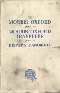 Morris Oxford Series V Owner’s Handbook / Car Manual 4th ed & Supplement / EVE