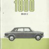 BMC British Motor Company Mark II Owner's Handbook / Car Manual - Issued 1968 / EVE