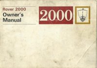 Rover 2000 SC TC Automatic Owner's Handbook / Car Manual / EVE