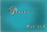 Peugeot 604 Owner's Handbook / Car Manual / EVE