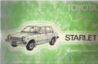 Toyota Starlet Owner's Handbook / Car Manual - Issued 1979 / EVE