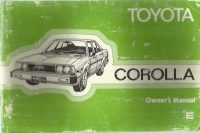 Toyota Corolla Owner's Handbook / Car Manual - Issued 1980 / EVE