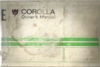 Toyota Corolla Owner's Handbook / Car Manual - Issued 1974 / EVE
