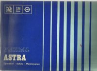 Vauxhall Astra Owner's Handbook / Car Manual - Issued 1983 / EVE