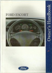 Ford Escort Owner's Handbook / Car Manual - Issued 1994 1st Ed / EVE