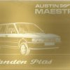 Austin Maestro Vanden Plas Owner's Handbook / Car Manual - Issued 1983 / EVE