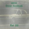 Fiat 132 2000 1600 Owner's Handbook / Car Manual - Ed 1977 / EVE