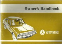 Chrysler Owner's Handbook / Car Manual - 1978 Edition / EVE