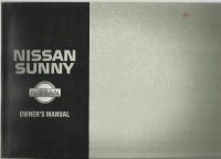 Nissan Sunny Series Owner's Handbook / Car Manual - Issued June 1991 / EVE