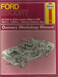 Ford Escort 6 and 8 CWT Van Owner’s Handbook / Car Manual – Issued January 1968 – Includes Lubrication and Maintenance Chart / EVE