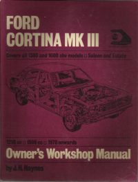 Ford Escort 6 and 8 CWT Van Owner’s Handbook / Car Manual – Issued January 1968 – Includes Lubrication and Maintenance Chart / EVE