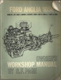 Ford Escort 6 and 8 CWT Van Owner’s Handbook / Car Manual – Issued January 1968 – Includes Lubrication and Maintenance Chart / EVE