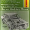 Ford Cortina 1.3 Mk IV Owner's Workshop Manual / Car Handbook - 1976 to 1983 / EVE