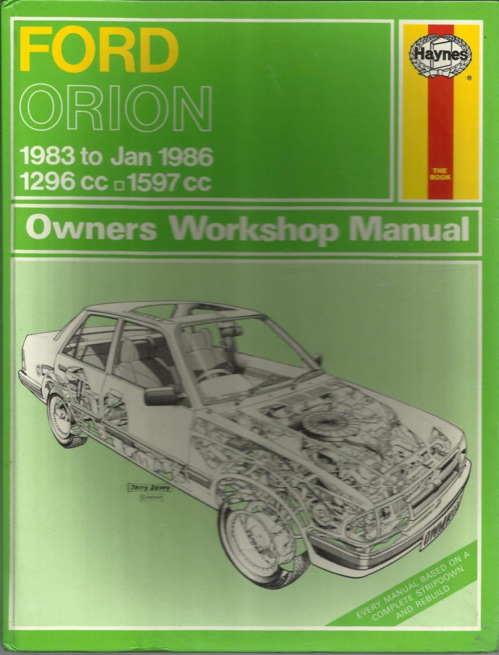 Ford Orion Owner’s Workshop Manual / Car Handbook – 1983 to 1990 / EVE