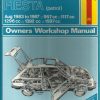 Ford Fiesta Owner's Workshop Manual / Car Handbook - 1983 to 1987 / EVE