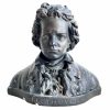 Vintage French Beethoven Bust Head Small Ornament Figurine Display Gift Classical Music Composer Musician Decor Display c1960-70's / EVE