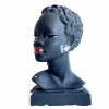 Vintage French Lady Bust Head Lampstand Ornament Figurine Display Gift Mid Century Modern Decor Display c1960-70's / EVE