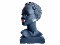 Vintage French Lady Bust Head Lampstand Ornament Figurine Display Gift Mid Century Modern Decor Display c1960-70's / EVE