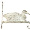 Vintage French Painted Iron Duck Bird Wall Bracket Bell Planter Hook Hanging Basket Flower Hanger Cast circa 1970-80's / English Shop