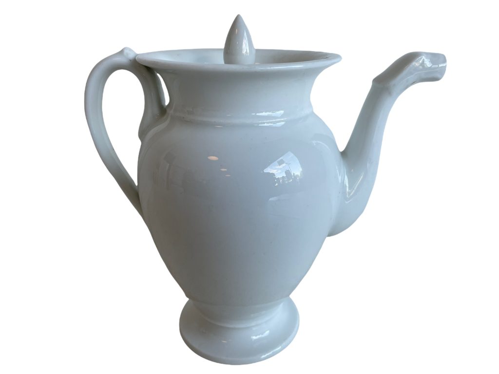Antique French Porcelain Coffee Pot Porcelaine Tea Teapot ceramic decor france display Napoleon III circa 1880-1900’s / EVE