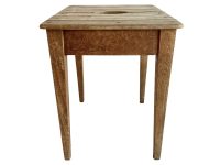 Vintage Stool French Traditional Bathroom Style Wood Wooden Stool Chair Plant Pot Stand Plinth Seat Tabouret c1970-80's / EVE