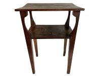 Vintage French Wood Wooden Small Bedside Telephone Table Plinth Display Storage Box Stand Container Prop Decor c1950-60's / EVE