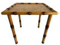 Vintage French Table Small Wooden Wood Side Stand Flower Pot Ornament Stand Display Prop Simple Design circa 1990's / EVE