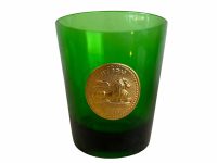 Alternative view of Vintage French Byrrh Set Of Six Green Boxed Glasses Glass Clear Drinking Drinks Cups Ceremony Display Pub Bar c1960-70's / EVE