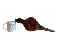 Alternative view of Vintage French Small Copper Coated Wooden Bellows Fireplace Open Fire Log Burner Stove Tool Prop Display Decor circa 1970-80's / EVE