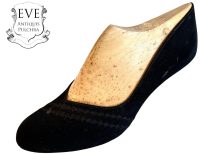 Vintage French Italian Prototype Designer Shoe On Wooden Form Wood Cobbler Maker Ornament Display Decor Mid Century Fashion c1950-60's / EVE